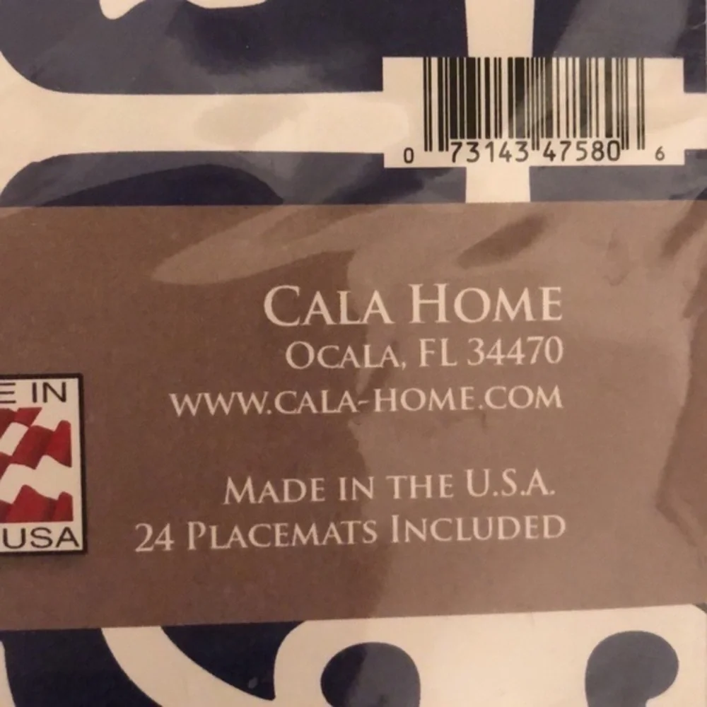 Elegant Williamsburg blue and white deluxe paper placemats 23 total